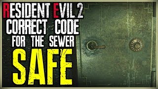 WHAT IS THE SEWER SAFE CODE  HOW TO OPEN THE SAFE  RE2 RESIDENT EVIL 2 REMAKE [upl. by Teragramyram115]