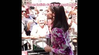 Queen Letizia of Spain Care her people alot shorts viral spain [upl. by Krispin889]