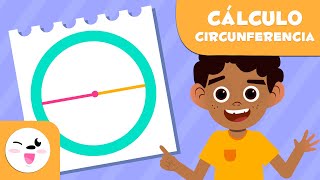 Cálculo de la longitud de la circunferencia  Cálculo para niños [upl. by Georgena]