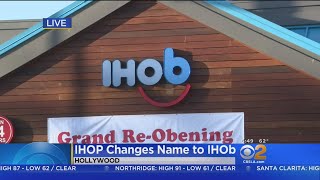 IHOP Temporarily Changes Name To IHOb [upl. by Cram]