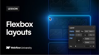 Flexbox layouts in Webflow — Web design tutorial [upl. by Direj]