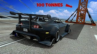 ESTCE QUUN VEHICULE PEUT RENVERSER UNE GRUE  Beamng Epic Experience [upl. by Massimo393]