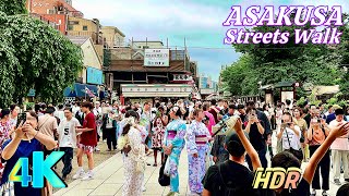 【4K HDR Japan Walk】Asakusa Walk  Japan Tour 浅草 • 東京🇯🇵⛩【東京散歩】 Tokyo Walk [upl. by Wurst]