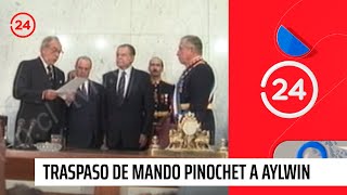 Traspaso de mando Pinochet a Aylwin  24 Horas TVN Chile [upl. by Nairda]