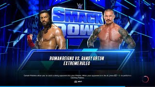 WWE 2K23 Roman Reigns vs Randy Orton Full Show Gameplay HD [upl. by Niarfe]