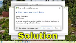 Fix ‘A Driver Cannot Be Loaded on This Device’ Error in Windows 1110 Guide [upl. by Cullan]