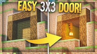 How to Make a 3x3 PISTON DOOR in Minecraft 116 Twoway Easy [upl. by Nuhsar]