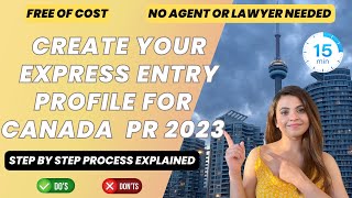 How to create Express Entry profile 2024 for Canada PR  Step by Step process No Agent  IRCC 🇨🇦 [upl. by Clorinda788]