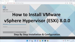 How to Install VMware vSphere Hypervisor ESXi 800   Step By Step Guide [upl. by Ashatan990]