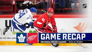 Global Series Sweden  Maple Leafs vs Red Wings  NHL Highlights 2023 [upl. by Tews116]