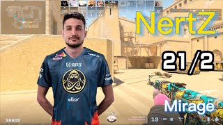 NertZ CS2 MIRAGE POV （212）￨ wSpinx ￨ 4 Triple Kills ￨ CS2 MIRAGE POV Oct 30 2023 [upl. by Aubigny351]