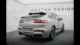 Maxton Design Bmw X4 M F98 Splitter Spoiler Voorspoiler Diffuser Side Skirt Tuning Test [upl. by Anidnamra]