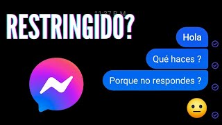 Como SABER si me RESTRINGIERON en MESSENGER 2024 [upl. by Princess]