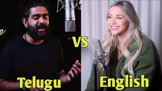 Srivali Song Hindi Vs English  Srivalli Song Emma Heesters  Allu Arjun Rashmika [upl. by Nicoline]