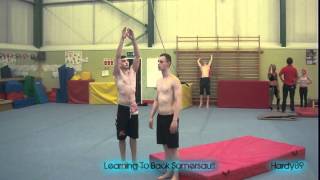 Back Somersault Beginner [upl. by Lehar]