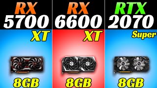 RX 5700 XT vs RX 6600 XT vs RTX 2070 Super  Ryzen 5 5600X  1080p and 1440p Gaming Benchmarks [upl. by Migeon]