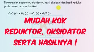 Konsep Mudah Menentukan Reduksi Oksidasi Reduktor dan Oksidator pada Reaksi  Kimia SMA [upl. by Ivetts]