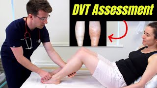 Deep Vein Thrombosis DVT OSCE Clinical Examination  Plus DVT risk factors diagnosis amp treatment [upl. by Edmond]