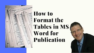 How to format Tables in MS Word for publication [upl. by Fritzsche448]