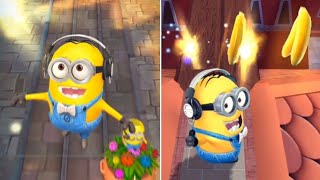 Minion Rush Holiday Rush Event  DJ Minion Banana Splitter Gameplay at Freedonia amp Eduardos House [upl. by Moscow]