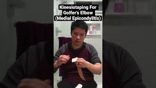 Kinesiotaping For Golfer’s Elbow Medial Epicondylitis [upl. by Fritzsche]