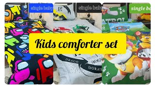 Kids comforter setkids bedsheetskids beddingkids accessoriesbedsheets for girls and boys [upl. by Kory]