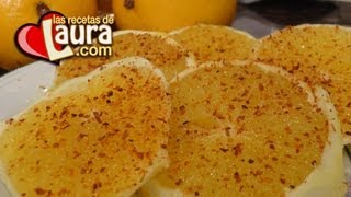 Botanas faciles y saludables ❤ Naranja con chile ❤ Recetas Light Las Recetas de Laura [upl. by Nnaillek]