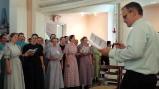 Mennonite Choir perform Amazing Grace 91113 [upl. by Nelrsa223]