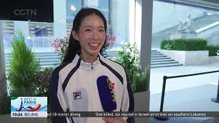 Paris 2024 Olympics womens epee individual champion Vivian Kong Man Wai talks to CGTN [upl. by Naitirb]