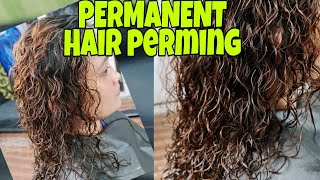 PAANO MAGKULOT NG BUHOK  HAIR PERMING TUTORIAL  Chading [upl. by Eilsel711]