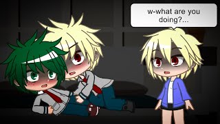 If Mitsuki caught Bakugou and Deku in a room BkDk AU  BakuDeku  BNHA  MHA  Gacha Club Skit [upl. by Ecnatsnoc84]