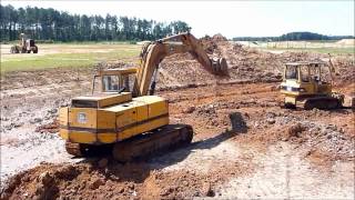 John Deere 690C Excavator Digging Pond [upl. by Girardi]