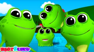 Five Little Speckled Frogs Nursery Rhyme And Baby Cartoon Video by Luke And Lily [upl. by Aman]