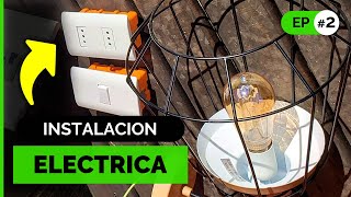 INSTALACIÓN ELÉCTRICA DE UNA CASA paso a paso ⚡🏠 2 Conectar Enchufes e Interruptores [upl. by Evangelia]