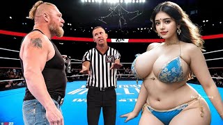 🔥WWE 2K24  Brock Lesnar vs Avani Chaudhary  WWE June 12 2024 [upl. by Odo]