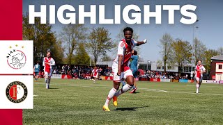 Great goals in a great win ❌❌❌  Highlights Ajax O18  Feyenoord O18 [upl. by Rosecan]