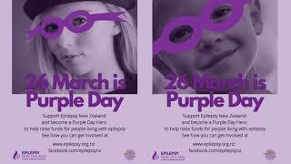 Purple Day  Epilepsy NZ  2023 [upl. by Norling794]