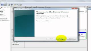 How to extend volume in Windows 7 [upl. by Auqemahs78]