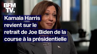 Kamala Harris raconte le moment où Joe Biden lui a annoncé quil se retirait [upl. by Down674]