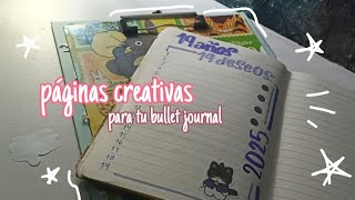 6 IDEAS PARA TU BULLET JOURNAL💌🌞✨  micnotes 💐🎨🥺 [upl. by Eelrak886]