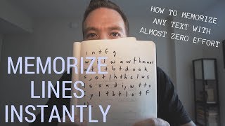 HOW TO MEMORIZE LINES INSTANTLY SERIOUSLY [upl. by Enylcaj]