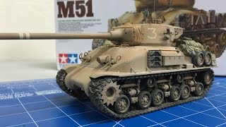 Building the Tamiya 135 Israeli M51 Sherman from start to finish [upl. by Benedict]