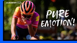 quotWhat A DayWhat A Stagequot  Bauernfeind Takes Epic Stage 5 Tour de France Femmes Win  Eurosport [upl. by Epolulot]