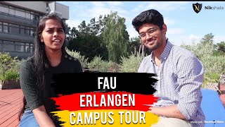 FAU FriedrichAlexander University ErlangenNuremberg Campus Tour by Nikhilesh Dhure MS in Physics [upl. by Alikee]