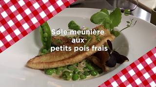 La recette de la sole meunière aux petits pois frais [upl. by Neyut469]