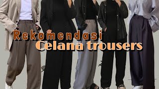 SHOPEE HAUL CELANA TROUSERS WANITA  CELANA BAHAN [upl. by Neraj620]