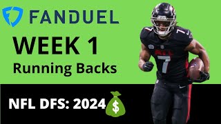 FanDuel NFL Week 1 Picks Running Backs 2024 [upl. by Atnwahsal722]