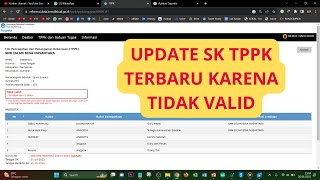 CARA UPDATE SK TPPK DENGAN YANG BARU [upl. by Egoreg]