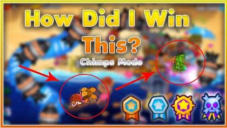 BTD 6 CHIMPS mode FULL GUIDE off the coastADVANCE map [upl. by Elkraps638]