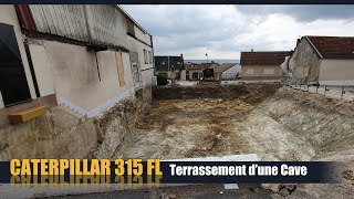 CAT 315FL Terrassement dune future Cuverie  6ème partie [upl. by Assiralk434]